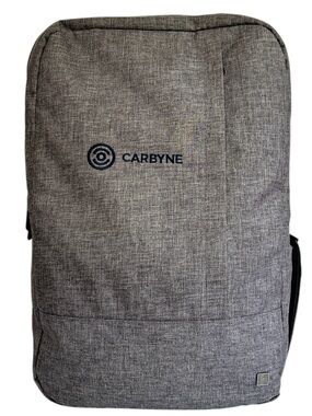 Kapston Pierce Carbyne Backpack Gray Black Sleek Modern Design Laptop School Bag